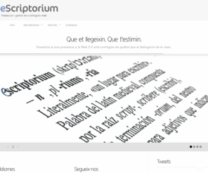 almostblue.es: eScriptorium
Redacción y gestión de contenidos web