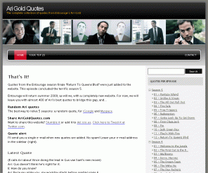 Arigoldquotes.com: Ari Gold Quotes