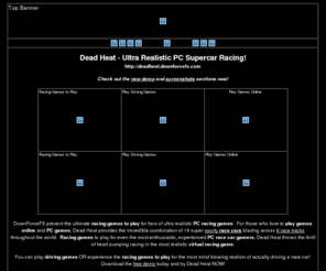 downforcefx.com: Racing Games to Play for Fans of Ultra Realistic PC Race Car Games
Play Driving Games Created for Fans of Ultra Realistic PC and Online Car Racing Games.
