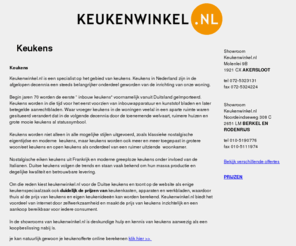 keukens-keukens.nl: keukens
Online keukenwinkel, keukenofferte berekenen