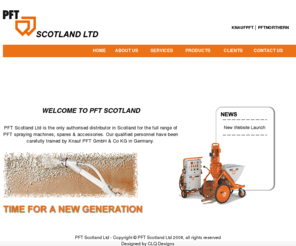 pftscotland.com: PFT SCOTLAND LTD
 PFT Scotland Ltd are the sole distributor of PFT Pumps in Scotland. We Supply, Service, Maintain and Train