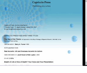 capricciopress.com: Capriccio Press
Capriccio Press