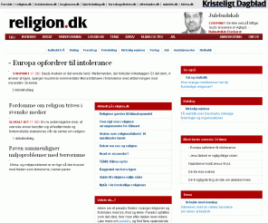 religion.dk: 
Religion | religion.dk

Danmarks største religionsportal med levende og engageret debat, nyheder og baggrundsartikler om religion i Danmark og udlandet.