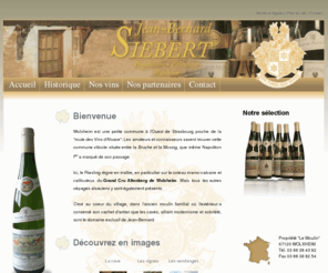 vins-siebert.com: Vins d'Alsace Jean-Bernard Siebert
vins alsace, siebert, wolxheim