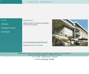 apsprivadelgarda.com: AZIENDA PUBBLICA DI SERVIZI ALLA PERSONA CITTA' DI RIVA DEL GARDA, Riva Del Garda (Trento) - Visualsite
La struttura ospita anziani autosufficienti e non