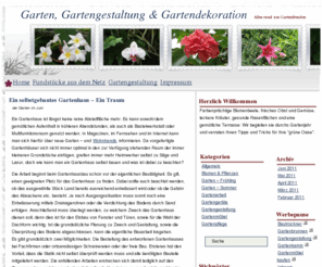 garten-in.de: Garten – Gartengestaltung – Gartendekoration
Informationen und Tipps zur Gartengestelltung, Gartendekoration und Gartenpflege.