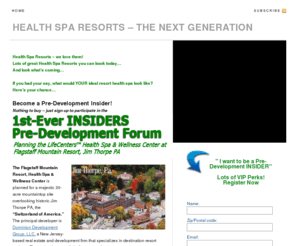 healthsparesorts.org: HEALTH SPA RESORTS - THE NEXT GENERATION —
