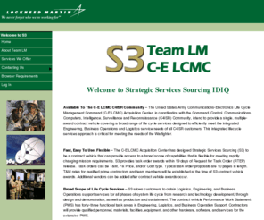 lm-s3team.com: Lockheed Martin >
Lockheed Martin Corporation, an advanced technology company, was formed in March 1995 with the merger of two of the world's premier technology companies, Lockheed Corporation and Martin Marietta Corporation.  Headquartered in Bethesda, Maryland, Lockheed Martin employs about 125,000 people worldwide and is principally engaged in the research, design, development, manufacture and integration of advanced technology systems, products and services.