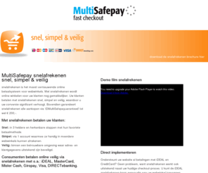 snelafrekenen.com: iDEAL - snelafrekenen, snel simpel en veilig
snelafrekenen is het meest vernieuwende online betaalsysteem voor webwinkels. Met snelafrekenen wordt online winkelen voor uw klanten nog gemakkelijker. 
