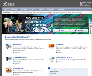 xaraxtreme.net: Graphics and Illustration Software by Xara: Photo & Graphic Designer and Designer Pro
Xara Photo & Graphic Designer and Designer Pro: graphic design software for print and the web.