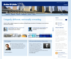 arthurdlitle.com: Arthur D. Little
adl.com is Arthur D. Little's global webpage. Founded in 1886, Arthur D. Little is the world's first and oldest management consulting firm with a strong focus on sustainability, innovation and technology.