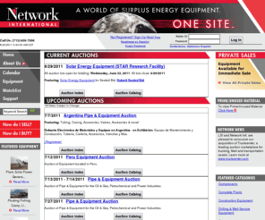 unsitioparaequipo.com: Online marketplace for surplus oil and gas, petrochemical and power equipment
Buy and sell surplus and used equipment in network online auction.  Online auctions include oil and gas equipment, construction equipment, petroleum equipment and mining equipment.