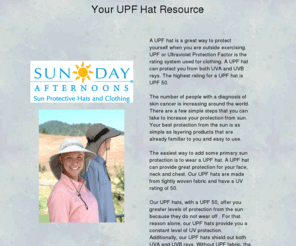 upf-hat.com: upf hat,ultraviolet protection factor
For ultraviolet protection, UPF hats availble at upf-hat.com