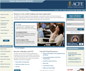 acfefoundation.com: Association of Certified Fraud Examiners - Fraud Training & Education
The ACFE is the world's largest anti-fraud organization and premier provider of anti-fraud training and education.