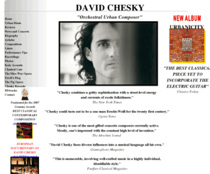 davidchesky.net: David Chesky Orchestral Urban Composer
David Chesky Orchestral Urban Composer