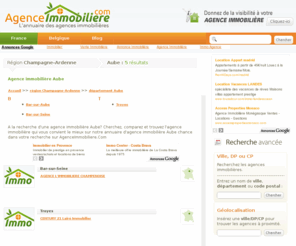 immobilieraube.com: Agence immobilière Aube, trouvez toutes les agences immobilières Aube.
Vous êtes à la recherche d'une agence immobilière pour Aube? Venez consulter notre annuaire d'agence immobilière Aube et trouvez ce que vous cherchez!