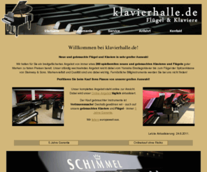xn--klaviere-flgel-qsb.com: klavierhalle - profitieren Sie von unserer 
grossen Auswahl - immer etwa 
200 hochwertige,  gebrauchte 
Flügel und Klaviere im Angebot
klavierhalle - immer etwa 200 hochwertige, neue und gebrauchte Klaviere und Flügel auch Online zur Ansicht