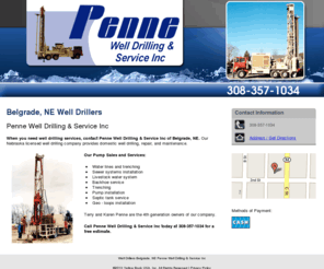 pennewelldrilling.com: Well Drillers Belgrade, NE Penne Well Drilling & Service Inc
Penne Well Drilling & Service Inc provides domestic well drilling services to the Belgrade, NE area. Call 308-357-1034.