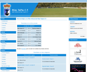 realtapia.es: Web Oficial del Real Tapia C.F.
Web Oficial del Real Tapia C.F. con información sobre el club, historia, noticias, equipos, resultados y clasificaciones.