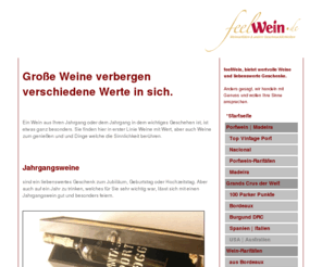 feelwein.com: feelWein online Shop für erlesene Weine
