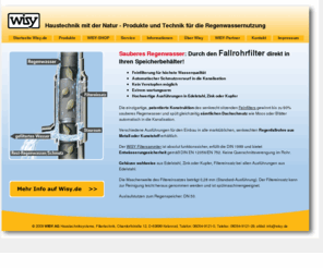 filtersammler.com: Sauberes Regenwasser: Durch den Fallrohrfilter direkt in den Speicherbehälter. Mit Produkten von Wisy AG.
Sauberes Regenwasser: Durch den Fallrohrfilter direkt in den Speicherbehlter. Mit Produkten von Wisy AG.