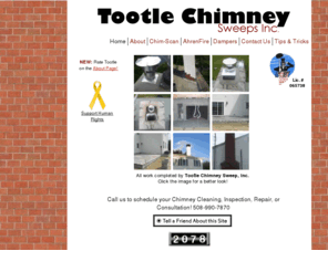 tootlechimney.com: Home
Professional Chimney Sweep And Contractor serving the Greater New Bedford Area and most of South Eastern Massachusetts.