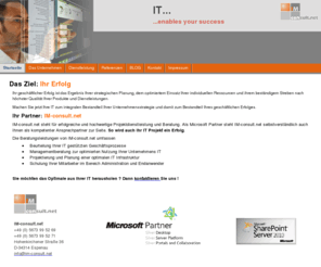 im-consult.net: Startseite
IM-consult.net steht für hochwertige Management Beratung im Umfeld Microsoft basierende IT Infrastrukturen. Der Schwerpunkt der Beratung fokussiert auf Active Directory bsierende Dienst, wie SharePoint, Exchange, SQL Server, BI und MS Office