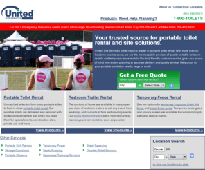 unitedsiteservices.com: Portable Toilet Rental, Temporary Fence Rental, Porta Potty Rental - United Site Services
Rent portable toilets, porta potties, restroom trailers, temporary fence and more in CA, CT, CO, DC, FL, GA, LA, MA, MD, NH, NV, OR, RI, TX, UT, WA, VA, AL, ME, NY, MS, and WY.