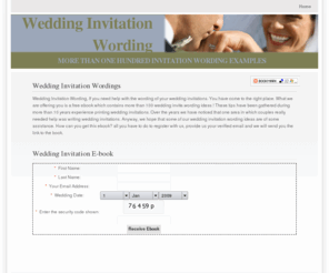 weddinginvitationwording.com.au: Wedding Invitation Wording
Wedding Invitation Wording: Download free handbook containing formal, casual, traditional and contemporary wedding invitation wordings. More than 100 real life wording examples.