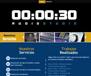 30segundosgt.com: 30 Segundos
Produccion de audio, musica y jingles.