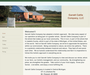 garrettcattlecompany.com: Garrett Cattle Company LLC - Buy Pastured Poultry, 100% Grass-fed Beef, and pastured eggs in Central Michigan - Home
Garrett Cattle Company LLC - Buy grass-fed beef,pastured poultry,pastured eggs produced on a small farm in central michigan