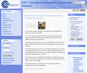 entrepreneurs-ft.com: CEFT : Club des Entrepreneurs Français des Telecoms - Home
CEFT : Club des entrepreneurs France Telecom