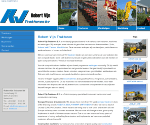 robertvijn.nl: Robert Vijn Traktoren | Home
Robert Vijn Traktoren B.V. is een bedrijf gespecialiseerd in de verkoop van tractoren, machines en werktuigen. 