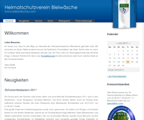 bleiwaesche.com: Heimatschutzverein Bleiwäsche - Startseite
Homepage des Heimatschutzvereins Bleiwäsche