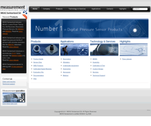 intersema.com: MEAS Switzerland SA - Number one in digital pressure sensors
Intersema world leader in pressure sensors