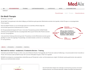 medxtherapie.com: MedX - Therapie
 Die MedX-Therapie Mit Aktivität zu mehr Kraft! Ziel der MedX-Trainingstherapie ist die aktive Kräftigung und Stabilisierung der gesamten Wirbelsäulenmuskulatur durch gezielte, isolierte Übungen