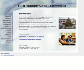 waldorfschule-mannheim.de: Freie Waldorfschule Mannheim -
Informationen rund um die Freie Waldorfschule Mannheim und über die Antroposophie Rudolf Steiners.