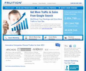 fruitiondenver.net: SEO Services Company | FRUITION® Internet Marketing Services
SEO services firm FRUITION® manages over $40 million in search results per month for top SEO clients. Organic SEO services for large and small businesses.