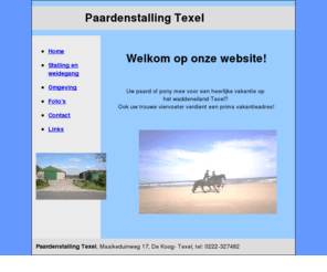 paardenstallingtexel.nl: Paardenstalling Texel | Paardenstal Texel | Weidegang Texel | Pferdestall Texel | Pferdebox Texel
Nette paardenstalling en weidegang net buiten het dorp De Koog op het waddeneiland Texel. In nabije omgeving van bos ,duinen en strand.