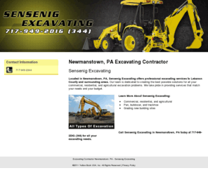 sensenigexcavating.com: Excavating Contractor Newmanstown, PA - Sensenig Excavating
All types Of excavation. Sensenig Excavating provides pan, bulldozer, and trackhoe to the Newmanstown, PA area. Call 717-949-2344.