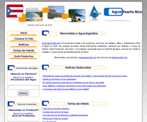 aguapuertorico.net: Agua e información sobre el MedioAmbiente Acuático, Productos, Servicios y Tecnologías del Agua
