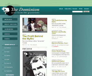 dominionpaper.ca: The Dominion | news from the grassroots  
