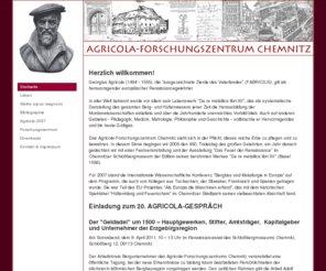 georgius-agricola.de: Agricola-Forschungszentrum Chemnitz
Agricola Forschungszentrum Chemnitz