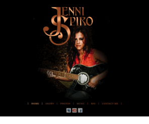 jennispiro.com: Jenni Spiro | Official Artist Site
The OFFICIAL website of Jenni Spiro featuring audio, video, lyrics, forum, fan club, etc.