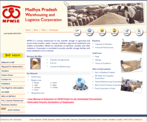 mpwarehousing.com: Madhya Pradesh Warehousing and Logistics Corporation
