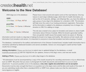 crestedhealth.net: Crested Health Database
