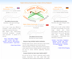 hatim-online.net: Hatim-Online Community - Systematische Koran Lese (Hatim) Portal
Hatim-Online Community - ist das weltweit erste und größte, online Koran Hatim Portal.