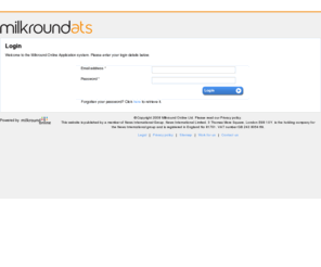 milkroundats.com: Online Applications
Online Application
