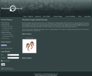 wholesalebodypiercings.com: Wholesale Organic Body Piercings
Wholesale Organic Body Piercings
