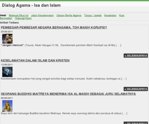 isadanislam.com: Dialog Agama - Isa dan Islam
Dialog Agama - Isa dan Islam